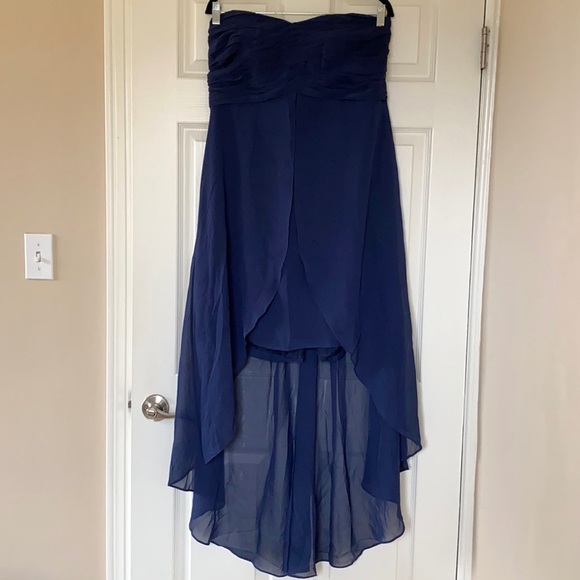 NWT David’s Bridal Strapless High-Low Dress - Picture 13 of 16